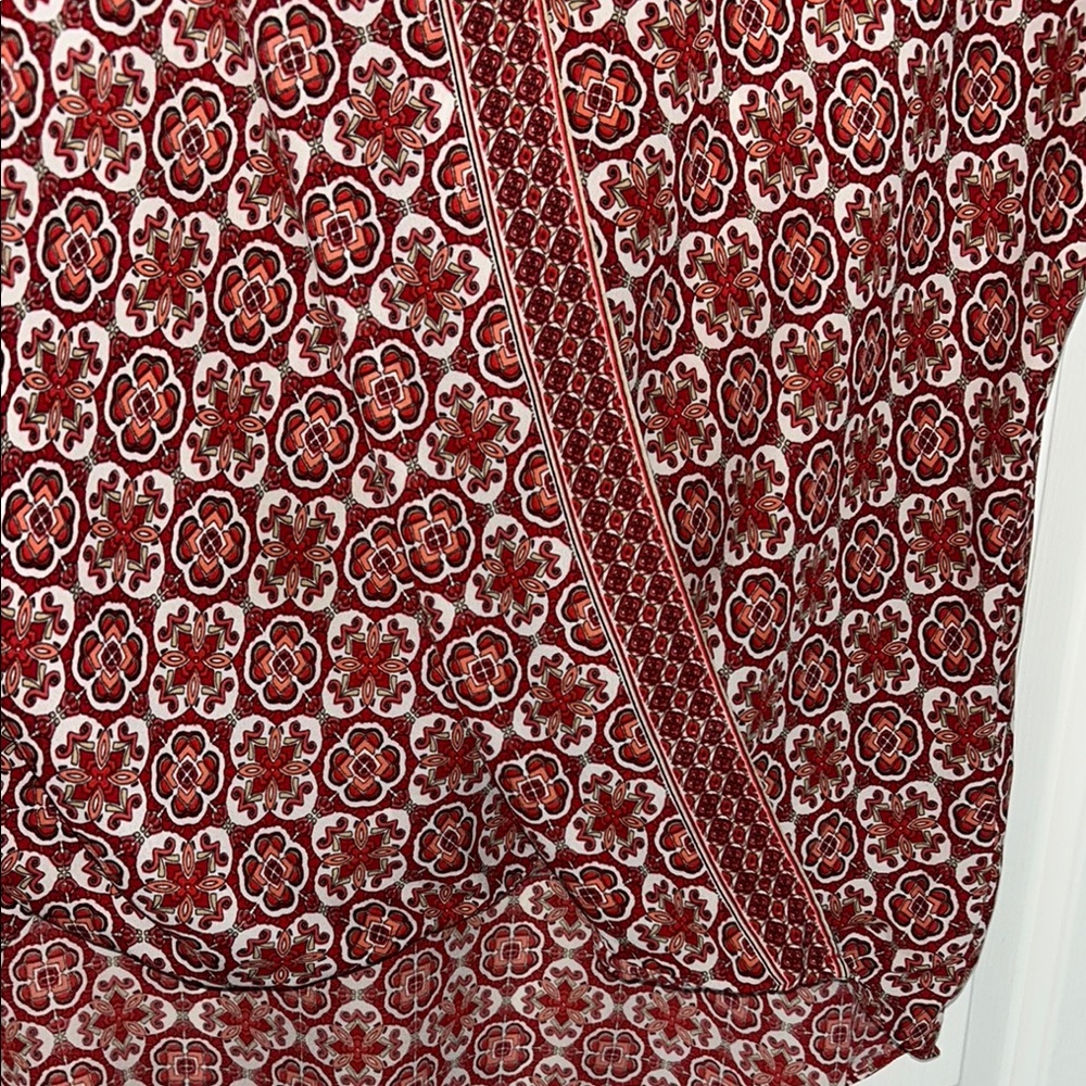 Max Studio Women's Red Patterned Top - Picture 5 of 7